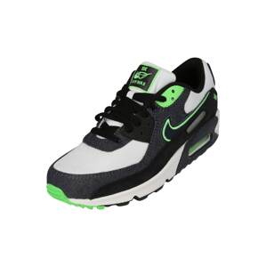 Nike Sportswear Nízke tenisky 'AIR MAX 90 SE'  sivá / neónovo zelená / čierna