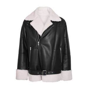 OW Collection Zimná bunda 'STOCKHOLM'  čierna / biela