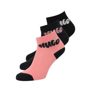 HUGO Ponožky  tmavomodrá / ružová / čierna