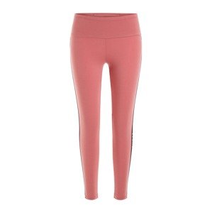 GUESS Športové nohavice  rosé / čierna / biela