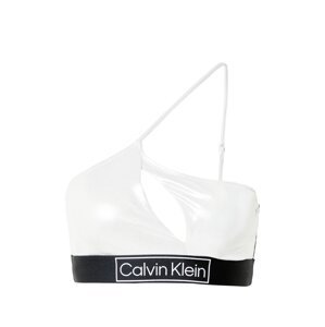 Calvin Klein Swimwear Bikinový top  striebornosivá / čierna