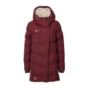 Ragwear Zimný kabát 'PAVLA'  koňaková / vínovo červená / prírodná biela