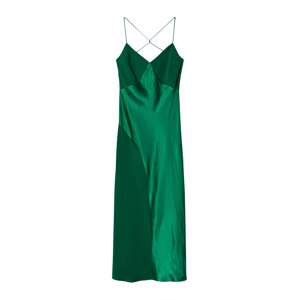 MANGO Večerné šaty 'Lost'  zelená / tmavozelená