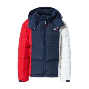 Tommy Jeans Zimná bunda 'Alaska'  námornícka modrá / ohnivo červená / biela
