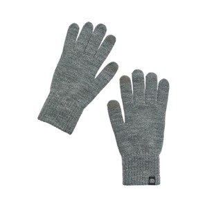 Pull&Bear Prstové rukavice  sivá melírovaná