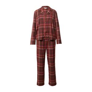 Tommy Hilfiger Underwear Pyžamo  svetlosivá / ružová / červená / tmavočervená