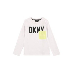 DKNY Tričko  svetlozelená / čierna / biela