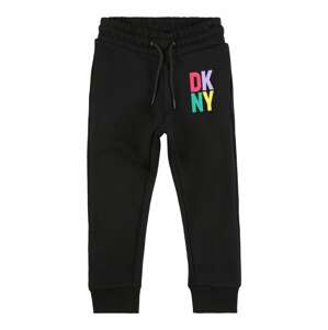 DKNY Nohavice  žltá / svetlofialová / ružová / čierna