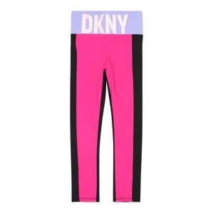 DKNY Legíny  svetlofialová / ružová / ružová / čierna