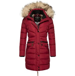 NAVAHOO Zimný kabát 'Paula'  vínovo červená / čierna