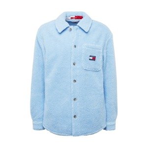 Tommy Jeans Prechodná bunda  námornícka modrá / svetlomodrá / červená / biela
