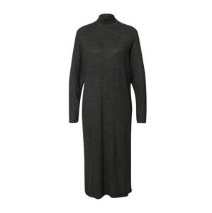 UNITED COLORS OF BENETTON Pletené šaty  sivá / čierna