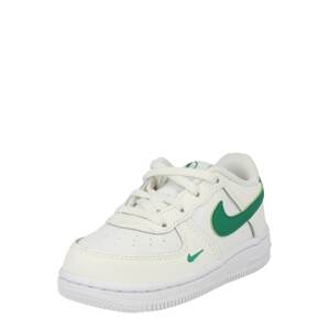 Nike Sportswear Tenisky 'Force 1'  zelená / biela ako vlna