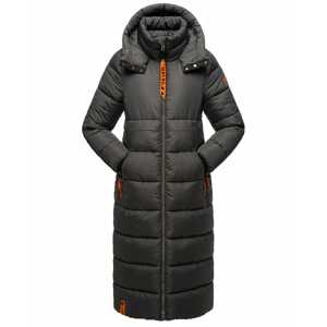 NAVAHOO Zimný kabát  antracitová / oranžová / čierna