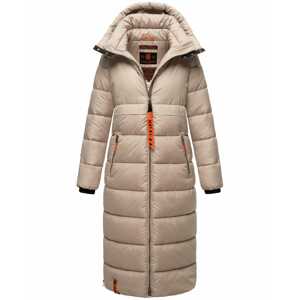 NAVAHOO Zimný kabát  tmavošedá / oranžová