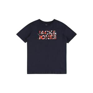 Jack & Jones Junior Tričko 'JOBBE'  námornícka modrá / červená / čierna / biela