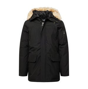 Schott NYC Zimná bunda 'NELSON'  žltohnedá / čierna