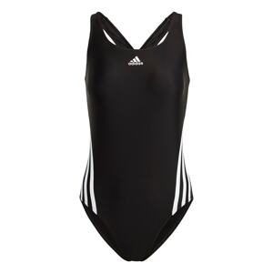 ADIDAS SPORTSWEAR Športové jednodielne plavky '3-Stripes'  čierna / biela