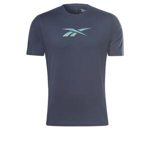 Reebok Sport Funkčné tričko  námornícka modrá / svetlomodrá