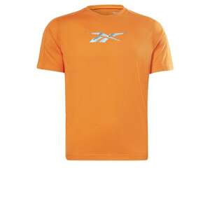 Reebok Funkčné tričko  sivá / oranžová