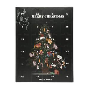 JACK & JONES Adventný kalendár 'Socks'  šafránová / tmavozelená / čierna / biela