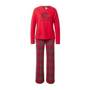 Lauren Ralph Lauren Pyžamo  tyrkysová / červená / čierna / biela