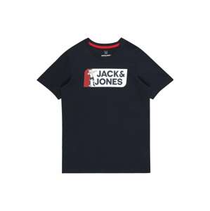 Jack & Jones Junior Tričko 'TREAM FOOTBALL'  námornícka modrá / červená / biela