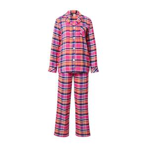 Lauren Ralph Lauren Pyžamo  modrá / oranžová / ružová