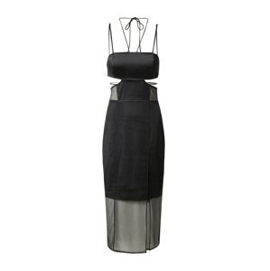 Calvin Klein Jeans Šaty 'SHEER'  čierna