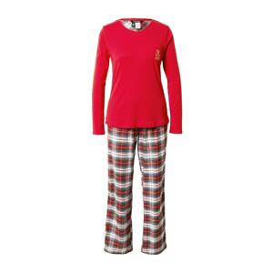 Lauren Ralph Lauren Pyžamo  slonová kosť / červená / čierna
