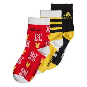 ADIDAS PERFORMANCE Športové ponožky 'Disney Mickey Mouse '  žltá / červená / čierna / biela