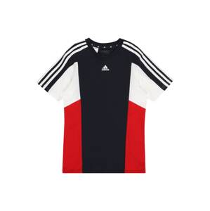 ADIDAS SPORTSWEAR Funkčné tričko 'Colorblock 3-Stripes  Fit'  červená / čierna / biela