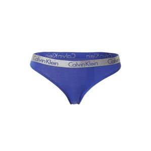 Calvin Klein Underwear Tangá  kráľovská modrá / strieborná