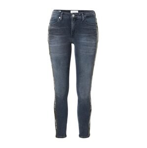 Calvin Klein Jeans Džínsy  modrosivá / čierna / biela