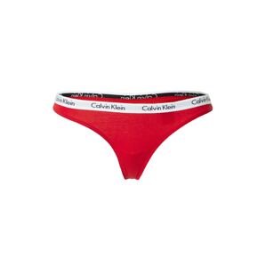 Calvin Klein Underwear Tangá 'CAROUSEL'  červená / čierna / biela