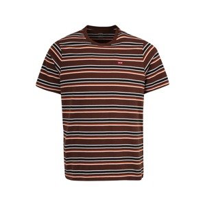 LEVI'S Tričko  čokoládová / oranžová / čierna / biela