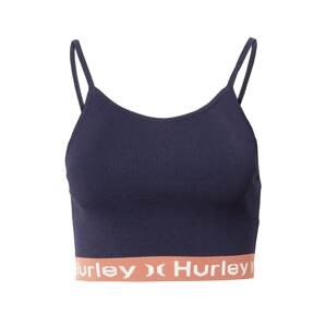 Hurley Športový top  tmavomodrá / oranžová / biela