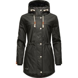NAVAHOO Prechodný kabát 'Rainy Forest'  oranžová / čierna / biela