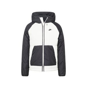 Nike Sportswear Prechodná bunda  tmavosivá / biela