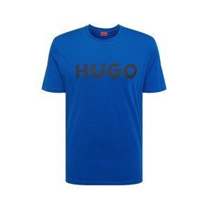 HUGO Tričko 'Dulivio'  kráľovská modrá / čierna