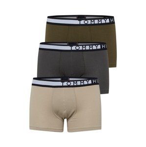 Tommy Hilfiger Underwear Boxerky  béžová / tmavosivá / olivová / čierna