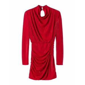 Bershka Kokteilové šaty  červená