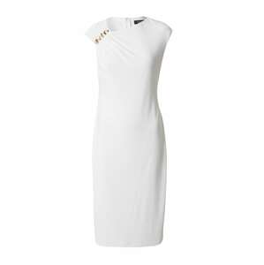 Lauren Ralph Lauren Kokteilové šaty 'FRYER'  zlatá / biela