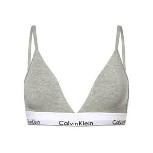 Calvin Klein Podprsenka  kamenná / čierna / biela