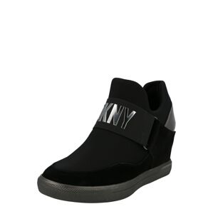 DKNY Slip-on obuv 'COSMOS'  čierna / strieborná
