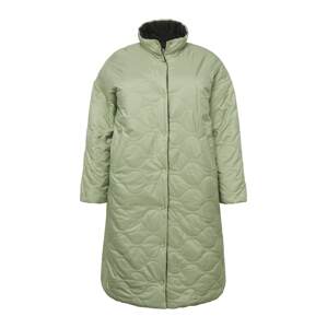 Vero Moda Curve Prechodný kabát 'ESTHER'  pastelovo zelená / čierna