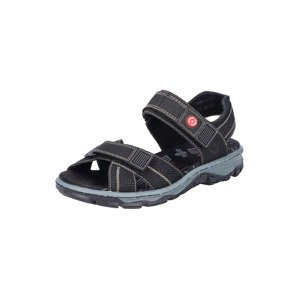Rieker Trekingové sandále  krémová / svetločervená / čierna