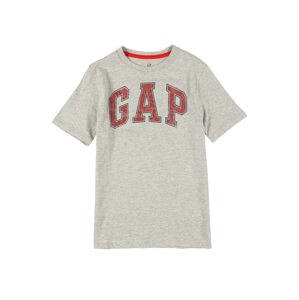 GAP Tričko  sivá melírovaná / červená / čierna