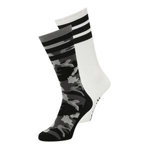 ADIDAS ORIGINALS Ponožky 'Camo Crew '  sivá / svetlosivá / čierna / biela