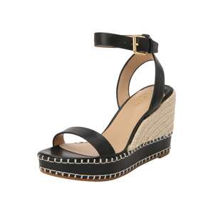 Lauren Ralph Lauren Remienkové sandále 'HILARIE'  čierna